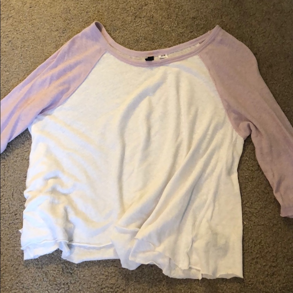 Baseball style flowy tee